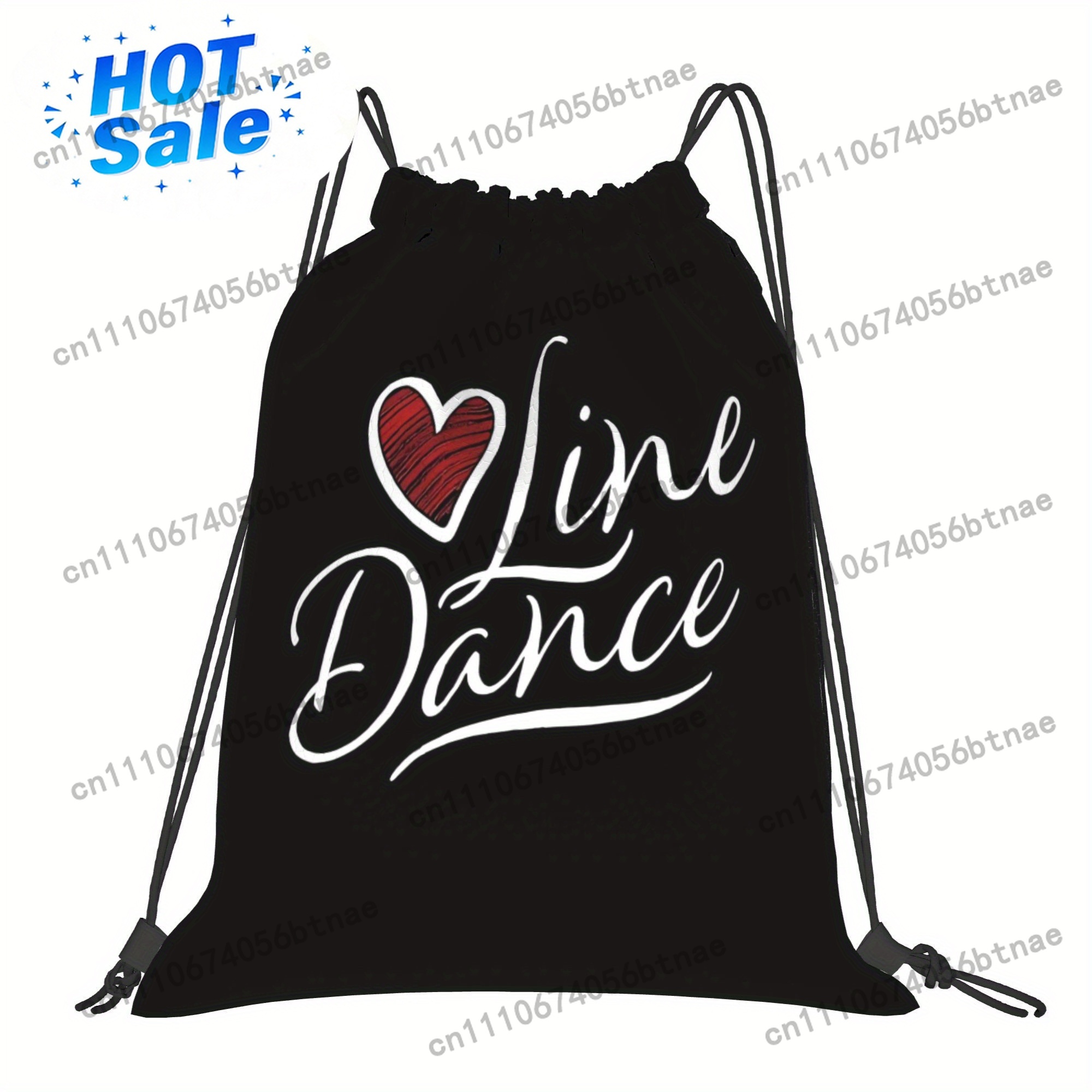 LOVE Line Dance Drawstring Bag - Drawstring Gym Bag recension och pris