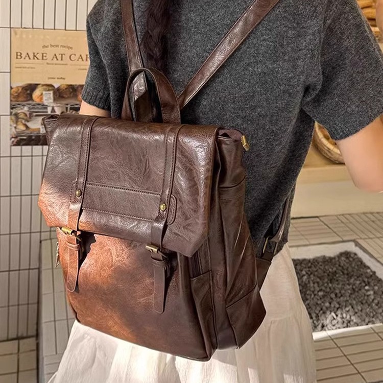 Women Casual Backpack PU Leath - Leather Backpack Vintage recension och pris