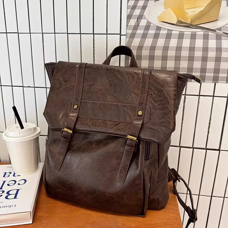 Women Casual Backpack PU Leath - Leather Backpack Vintage recension och pris