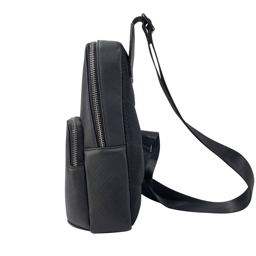 Fashion Design Black Men's Sli - Leather Backpack Vintage recension och pris