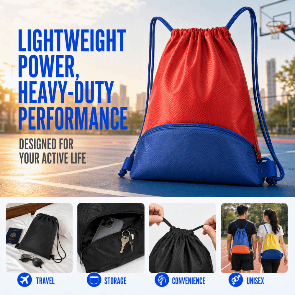 Large capacity Sports Drawstri - Drawstring Gym Bag recension och pris