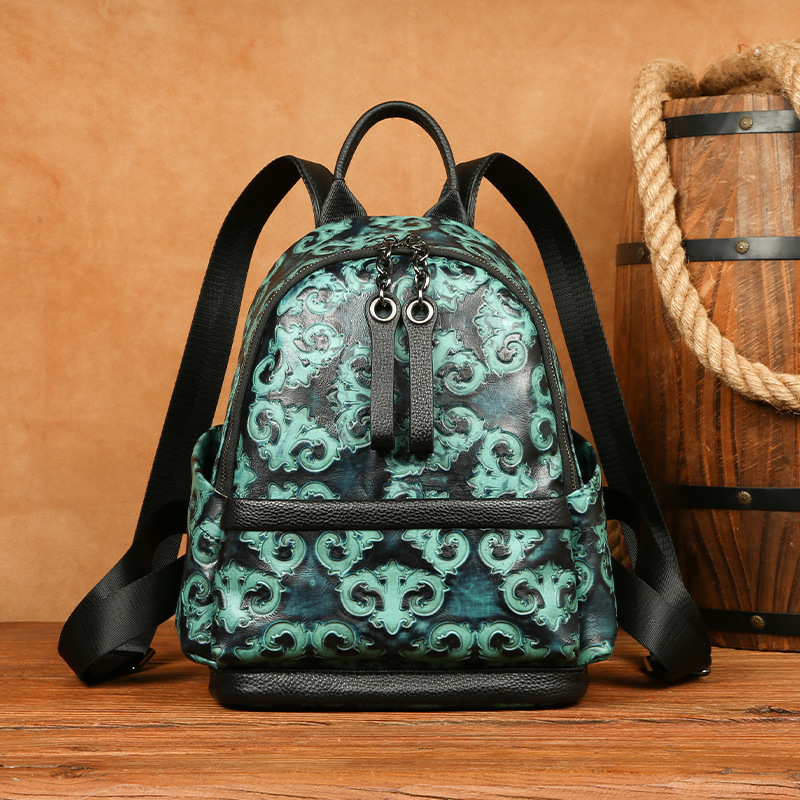 Johnature Genuine Leather Embo - Leather Backpack Vintage recension och pris