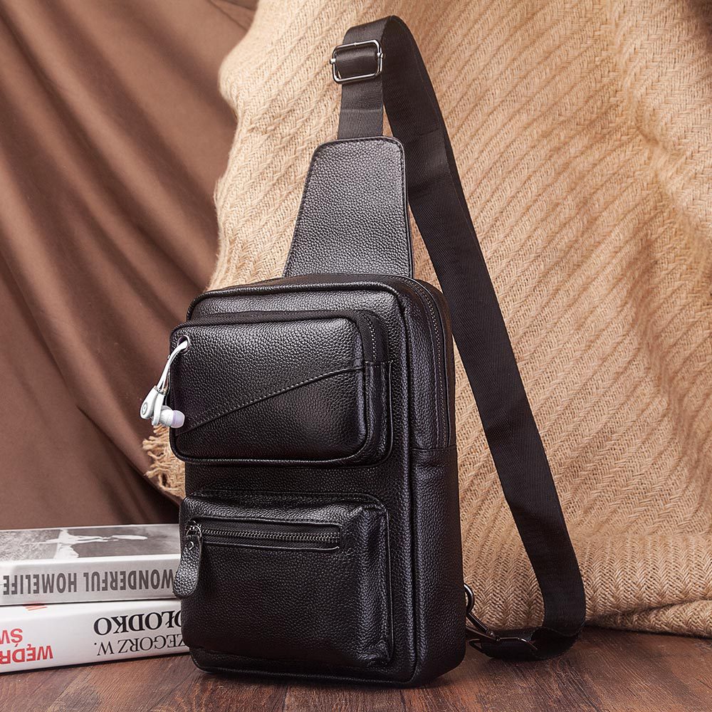 Fashion Multifunction Chest Ba - Leather Backpack Vintage recension och pris