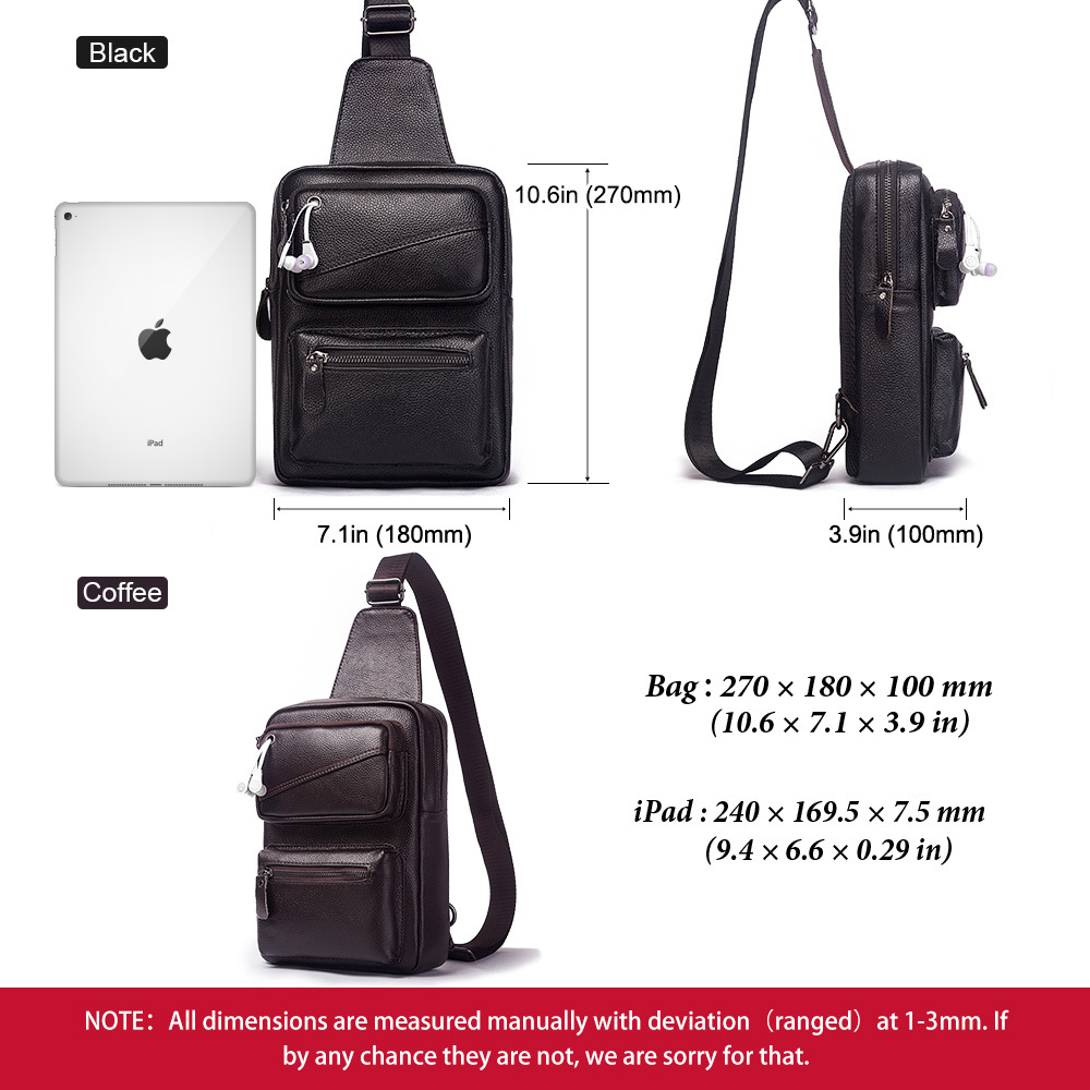 Fashion Multifunction Chest Ba - Leather Backpack Vintage recension och pris