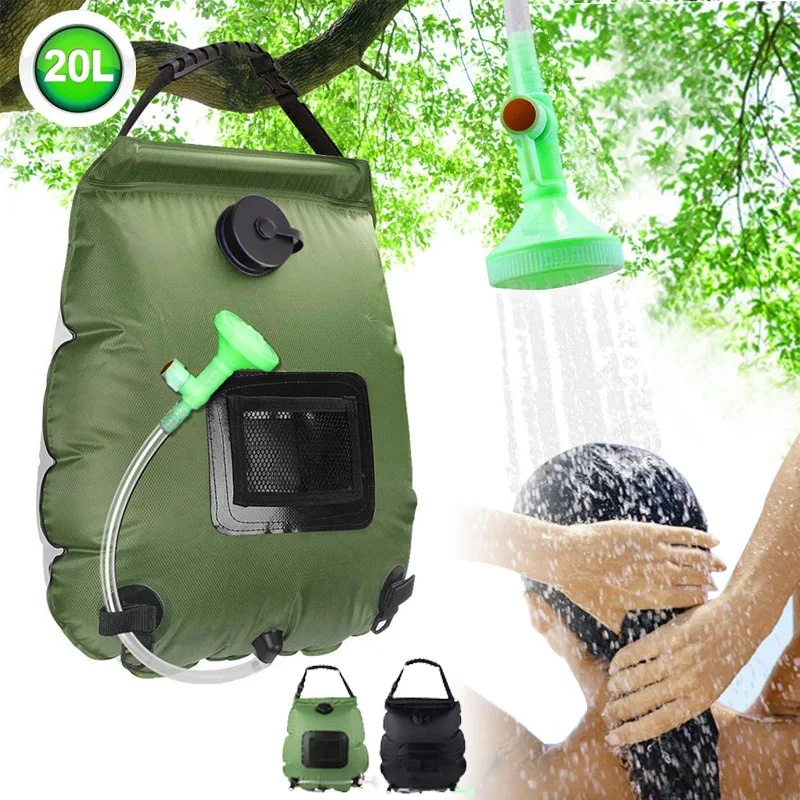 20L 5 Gallon Solar Camping Sho - Hydration Pack Outdoor recension och pris